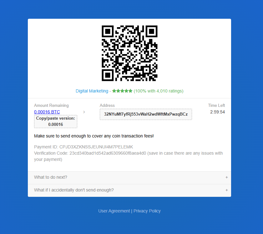 Thông tin chuyển tiền khi thuê số ảo tại Shortnum